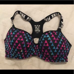 Pink ultimate push-up crossback bra